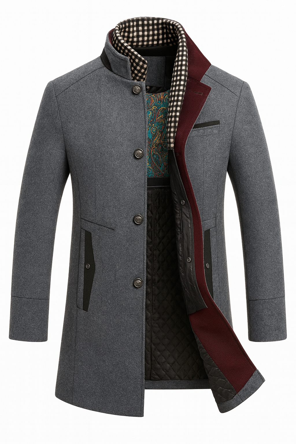 Men’s Wool Blend Overcoat