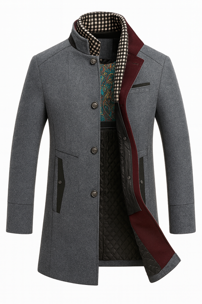 Men’s Wool Blend Overcoat
