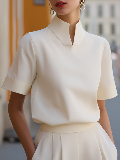 Women’s Stand Collar Blouse