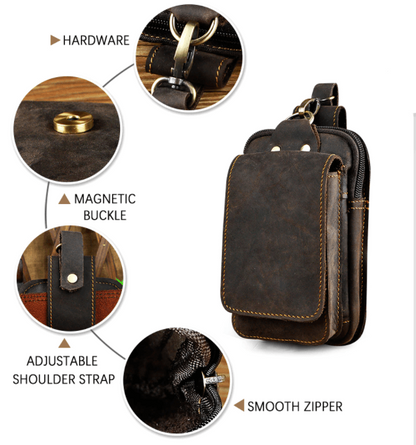 Men’s Leather Waist Bag