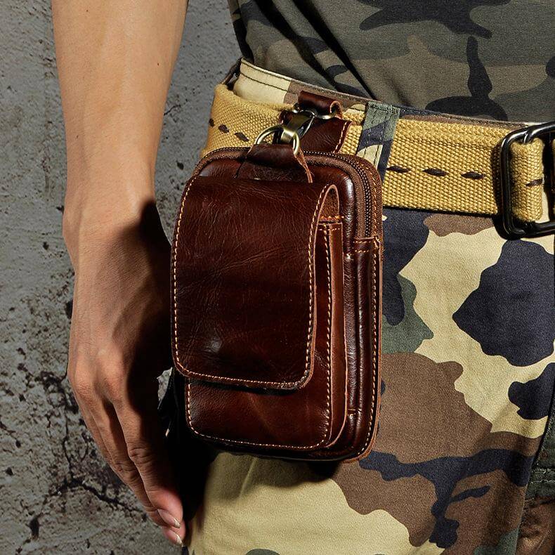 Men’s Leather Waist Bag