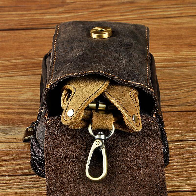 Men’s Leather Waist Bag