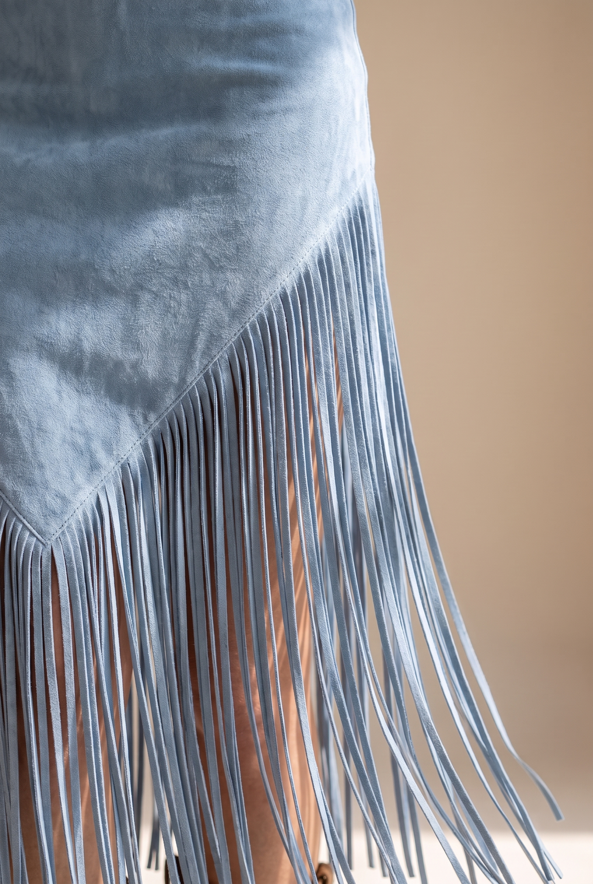 Women’s Faux Suede Fringe Dress