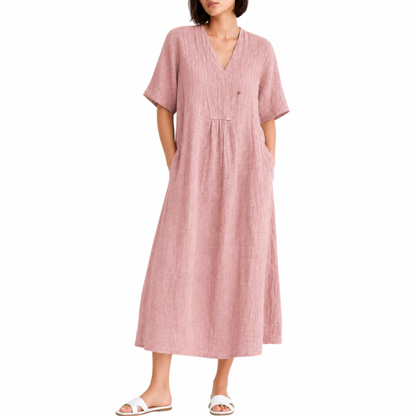 Women’s Relaxed V-Neck Midi Dress