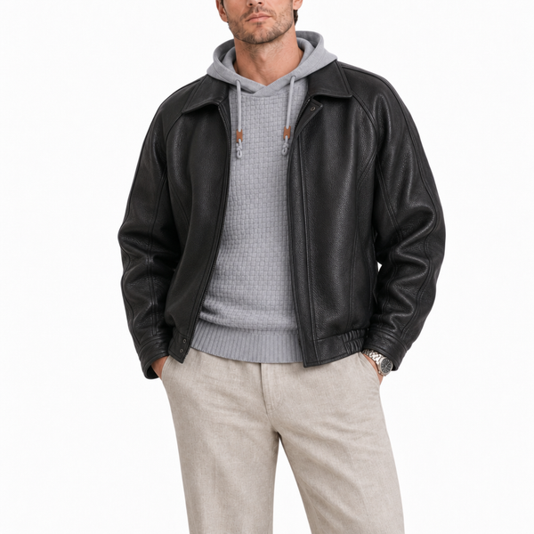 Men’s Collared Zip Jacket