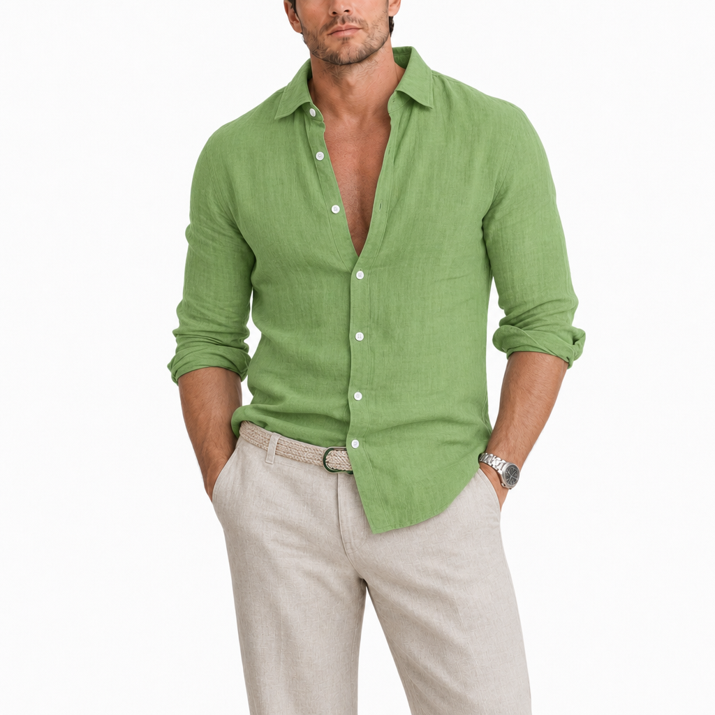 Men’s Mandarin Collar Shirt
