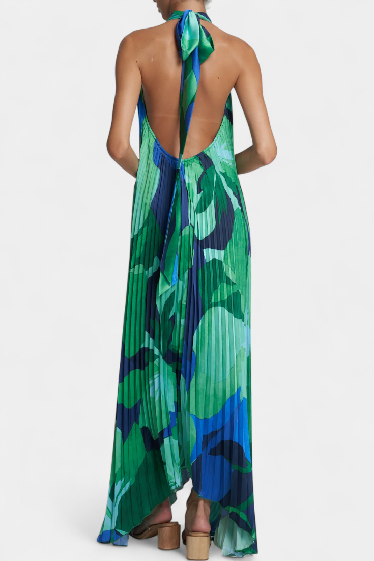 Women’s Long Pleated Dress