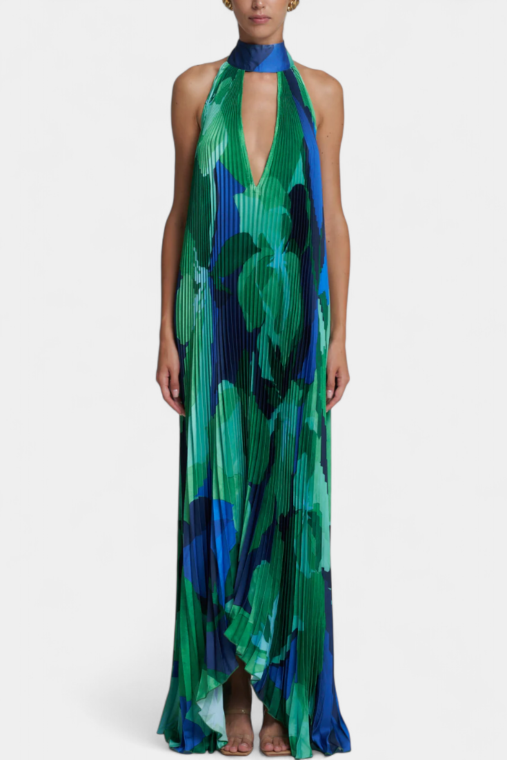 Women’s Long Pleated Dress