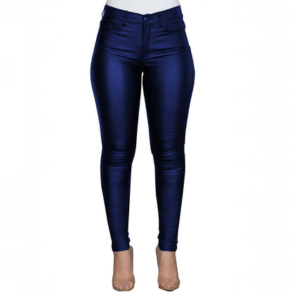 Women’s High-Waist Skinny Leather Pant