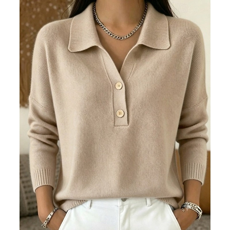 Women’s Collared Polo Jumper