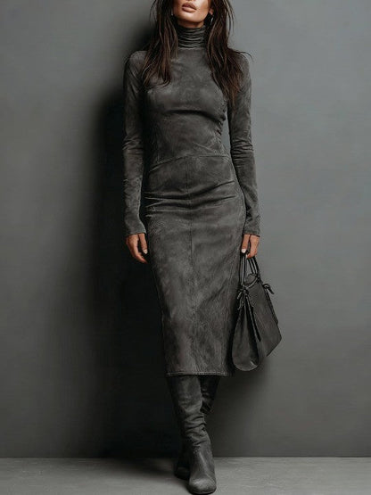 Women’s Long-Sleeve Midi Dress