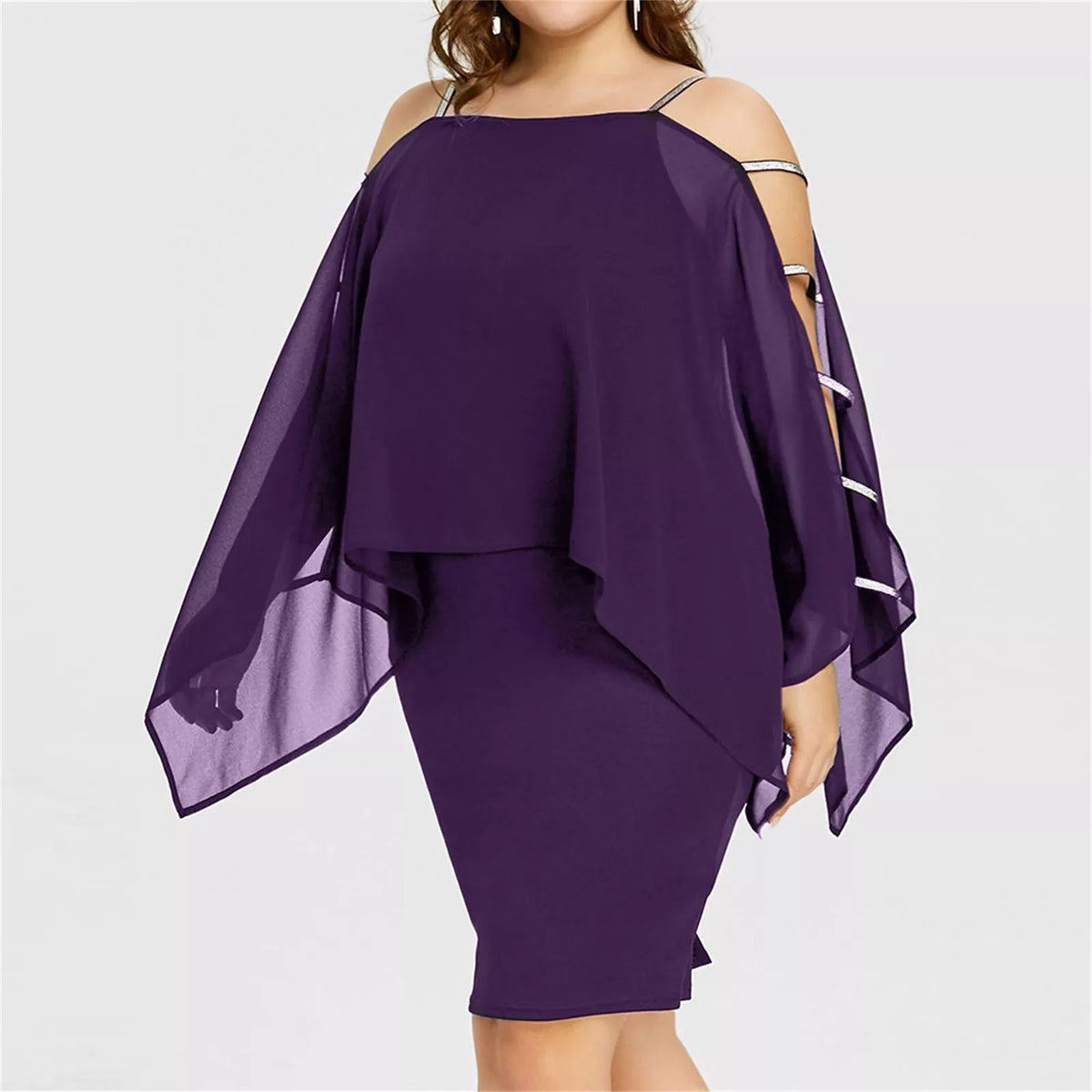 Women’s Plus-Size Off-the-Shoulder Lace Dress