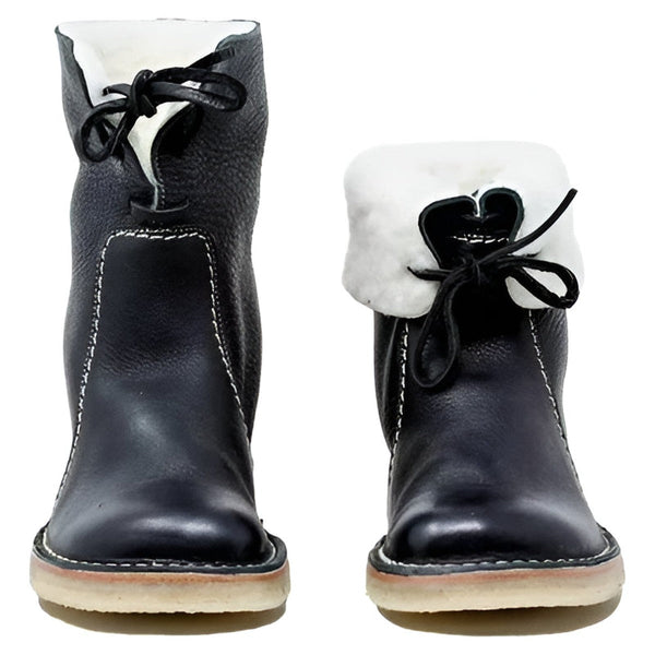 Women’s Winter Boots with Fold-Over Cuff