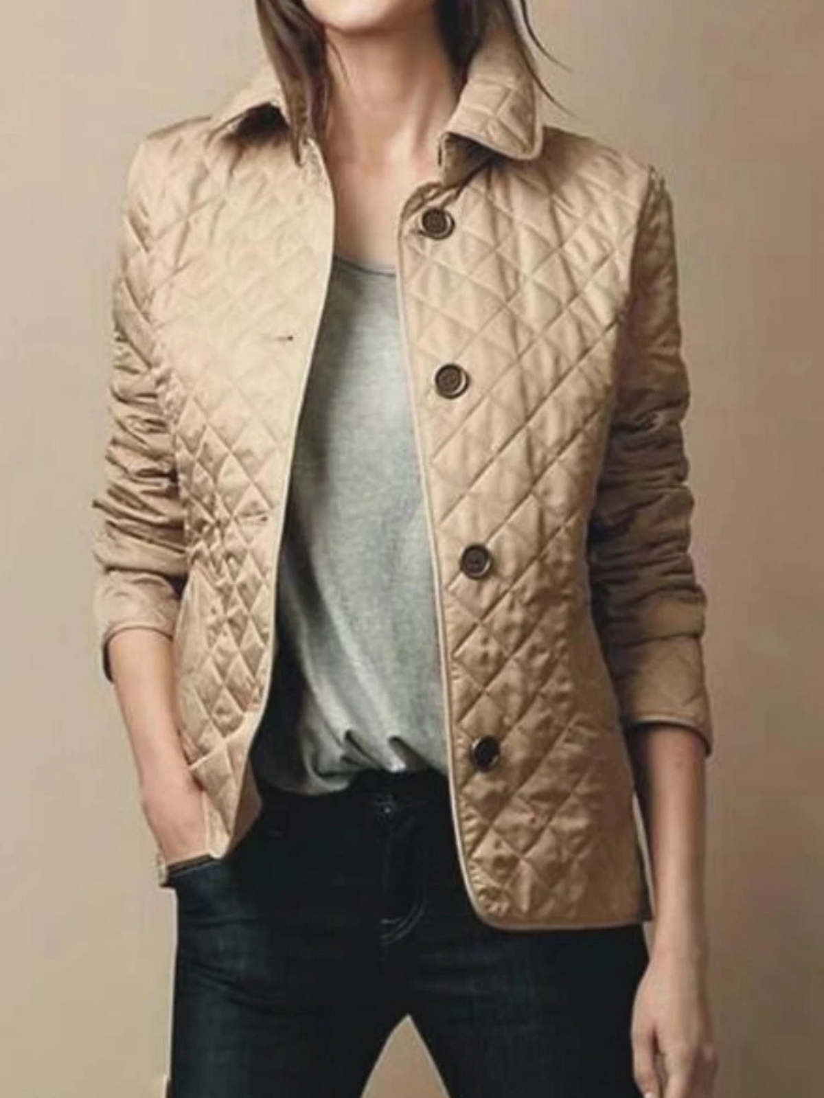 Women’s Quilted Snap Jacket