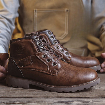 Men’s Retro Leather Boots