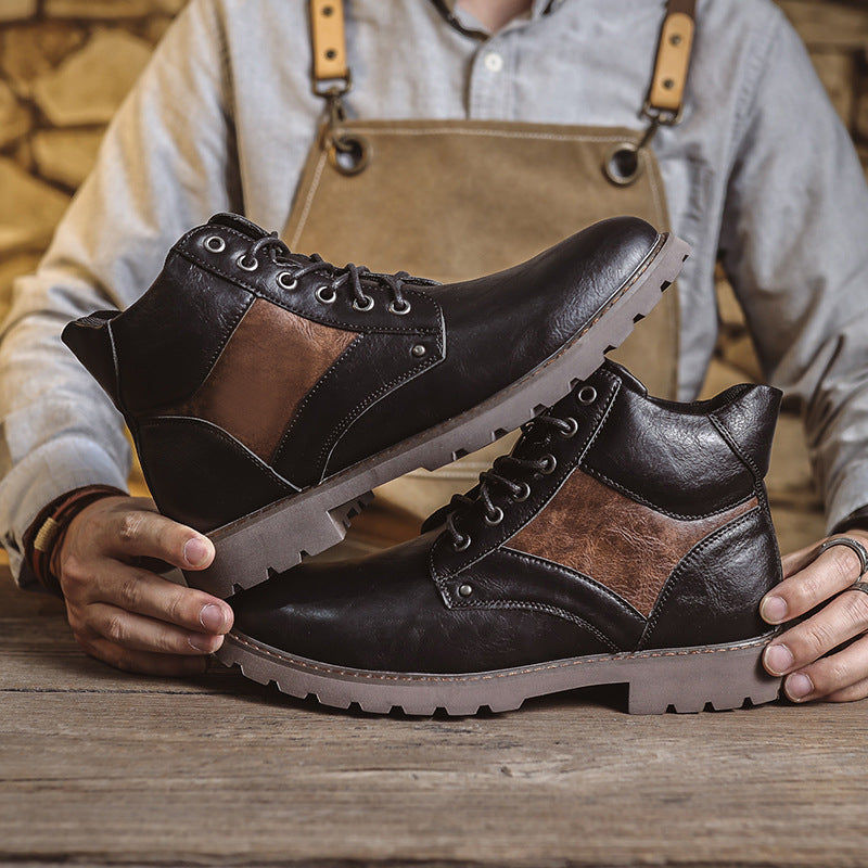 Men’s Retro Leather Boots