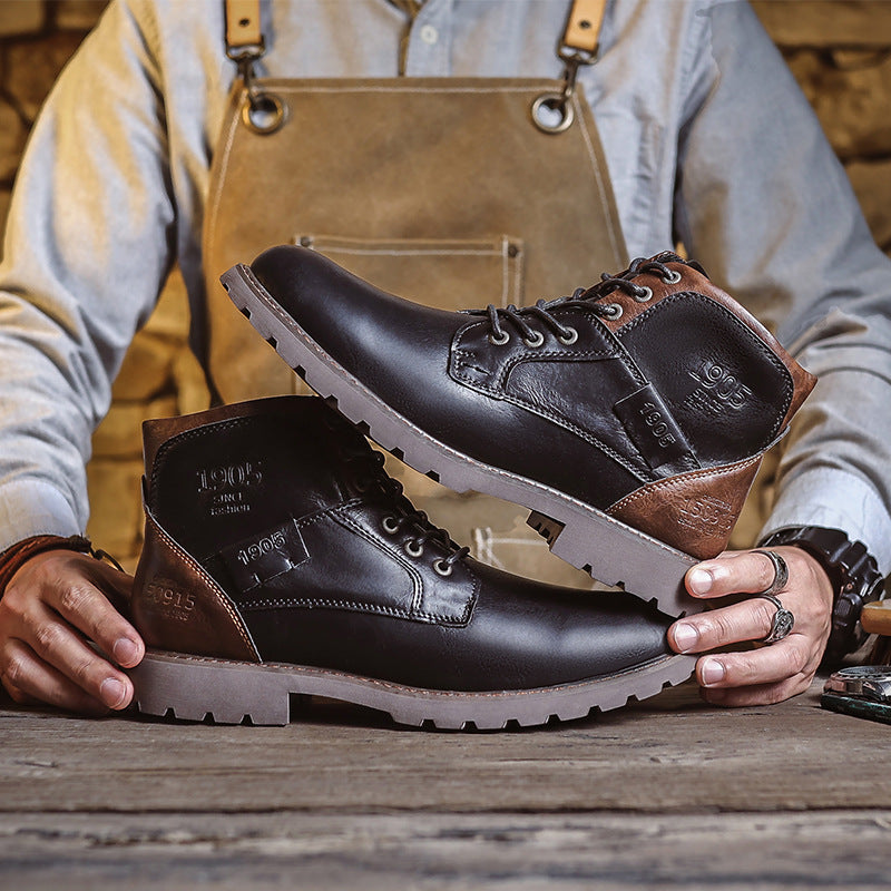Men’s Retro Leather Boots