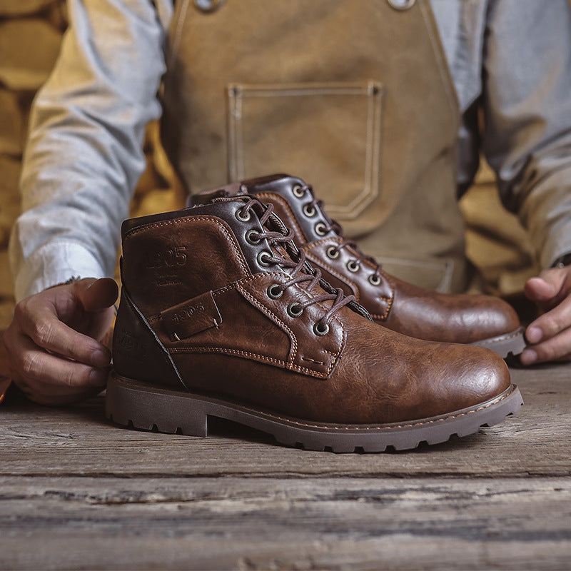 Men’s Retro Leather Boots