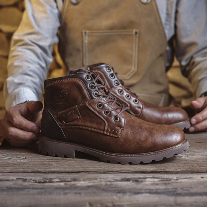 Men’s Retro Leather Boots