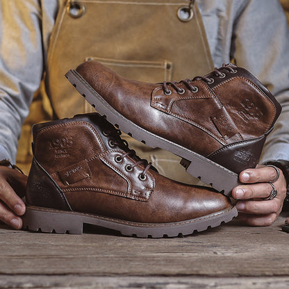 Men’s Retro Leather Boots