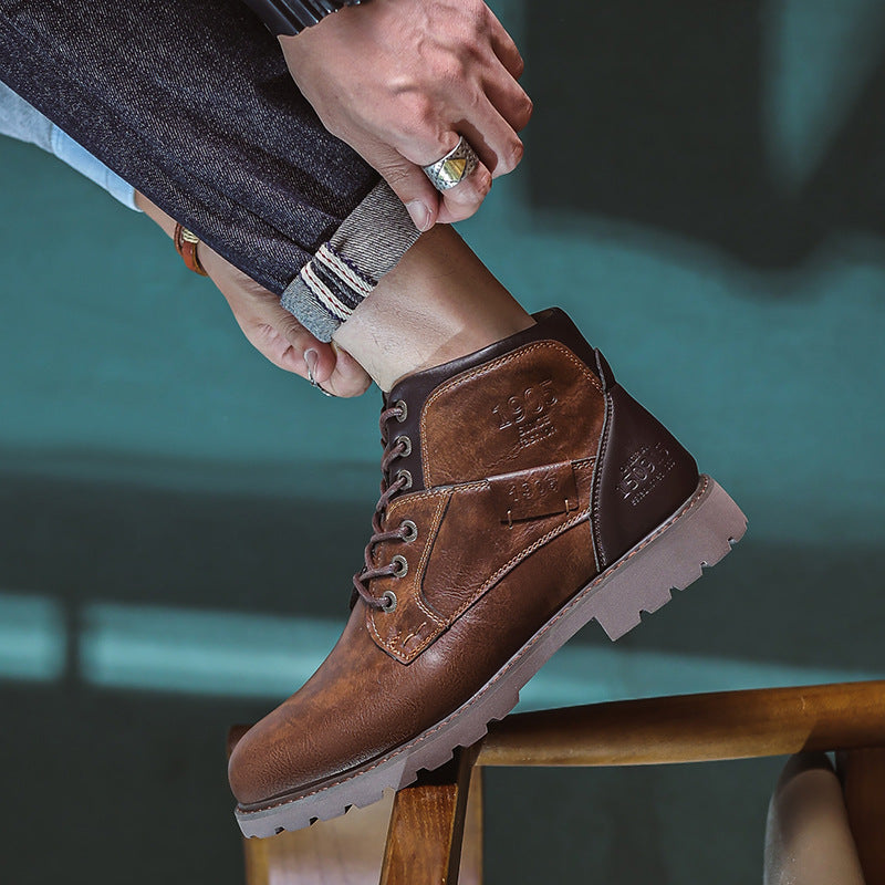 Men’s Retro Leather Boots