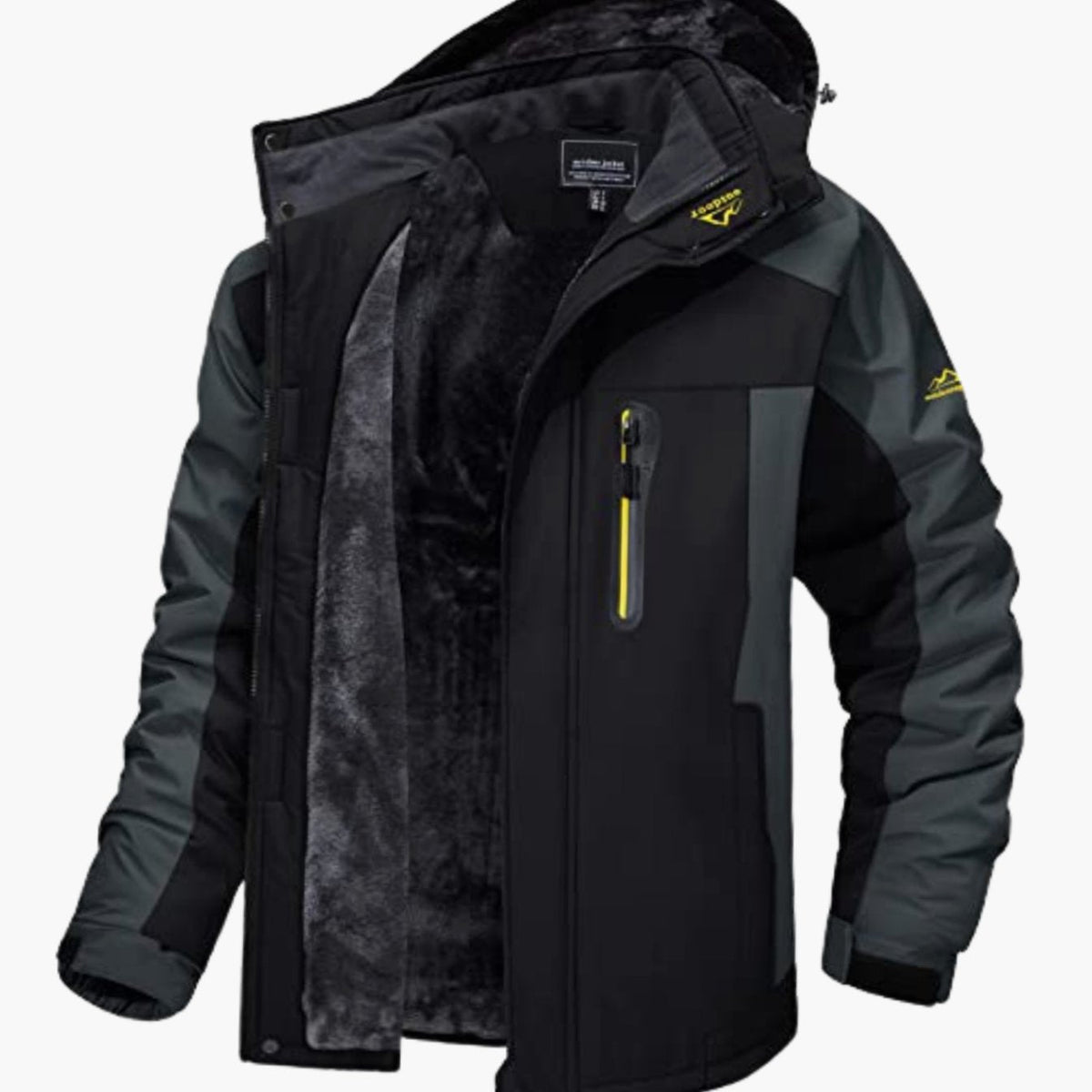 Men’s Fleece-Lined Hooded Winter Jacket