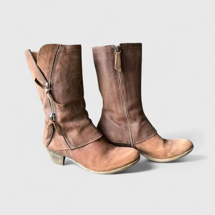 Women’s Mid-Calf Fold-Over Boots