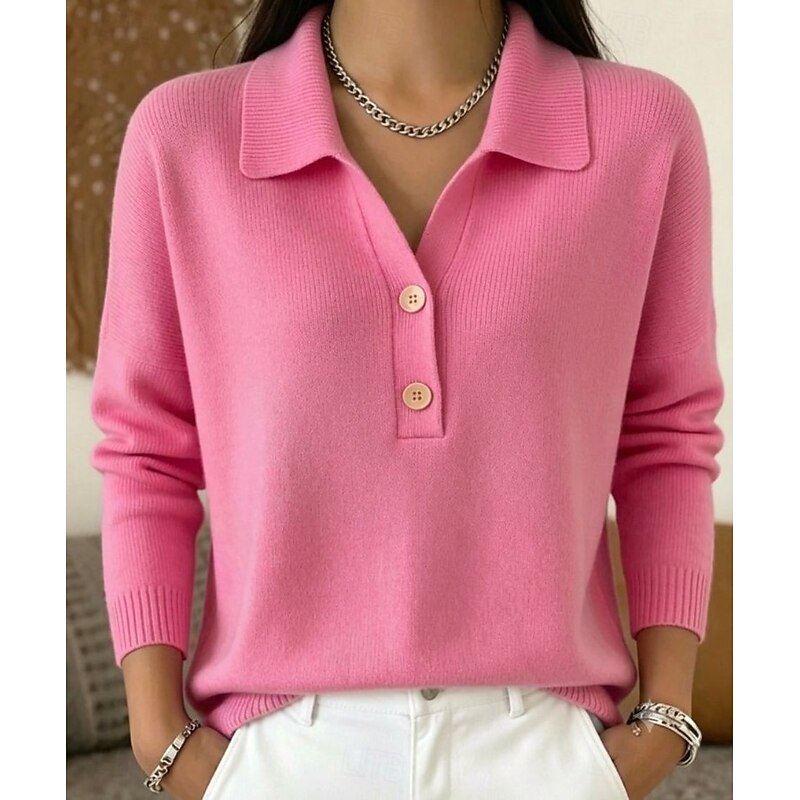 Women’s Collared Polo Jumper