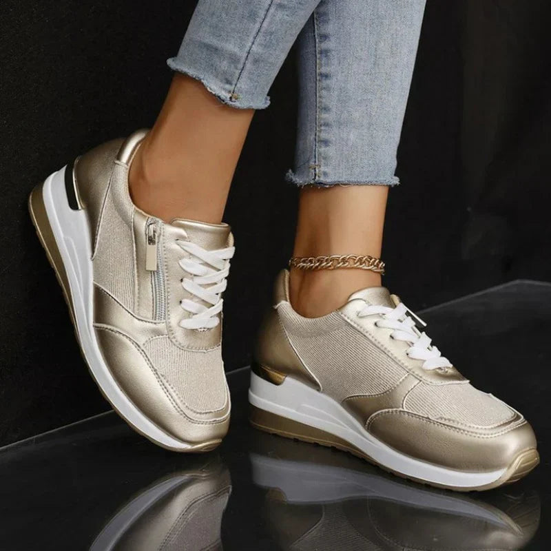 Orthopedic Metal Wedge Sneakers