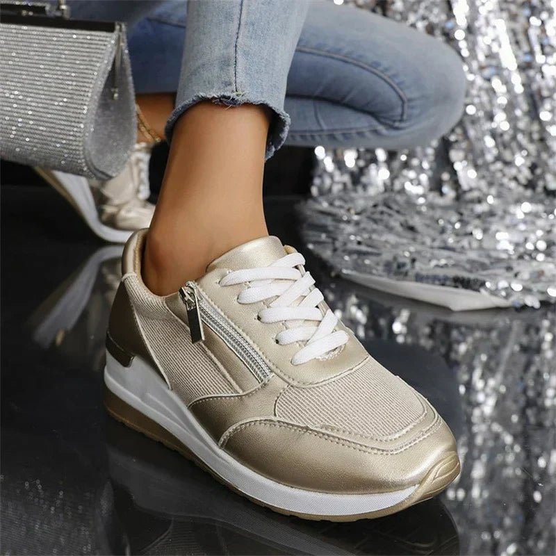 Orthopedic Metal Wedge Sneakers