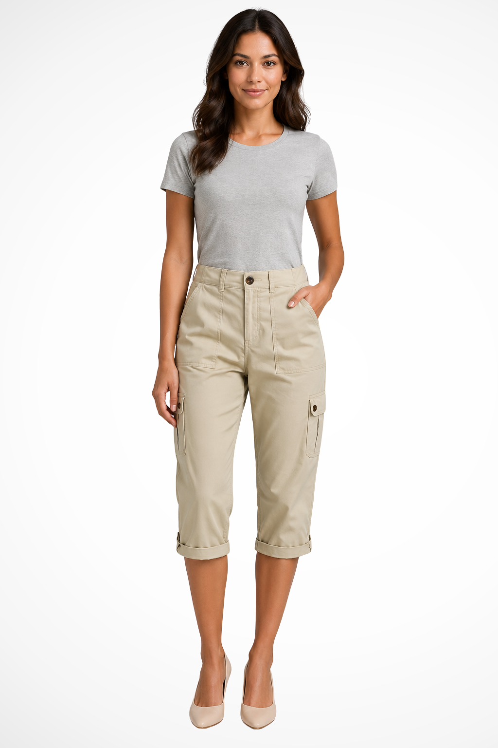 Women’s Cropped Cargo Pants