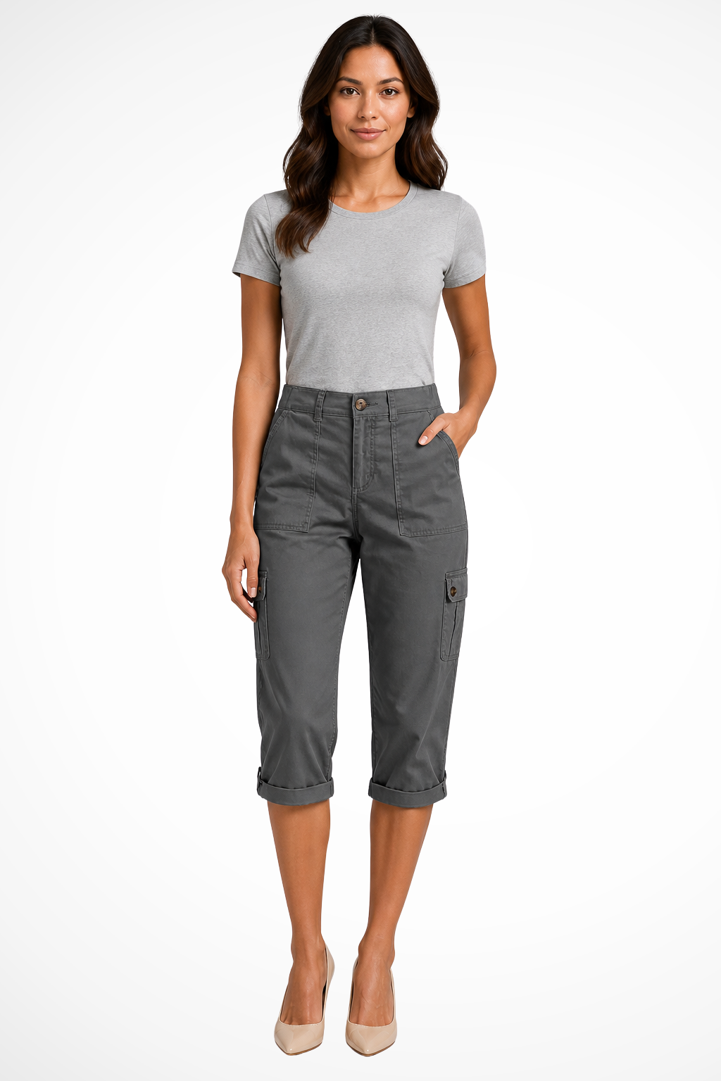 Women’s Cropped Cargo Pants